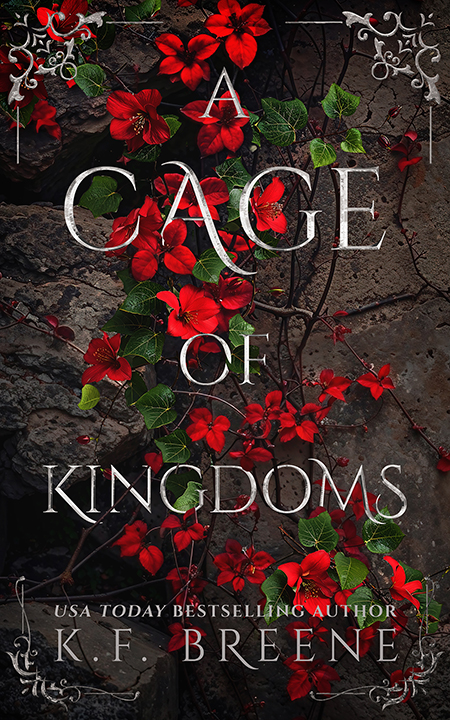 Book cover for image is a book cover of a rock wall covered in red rose vines